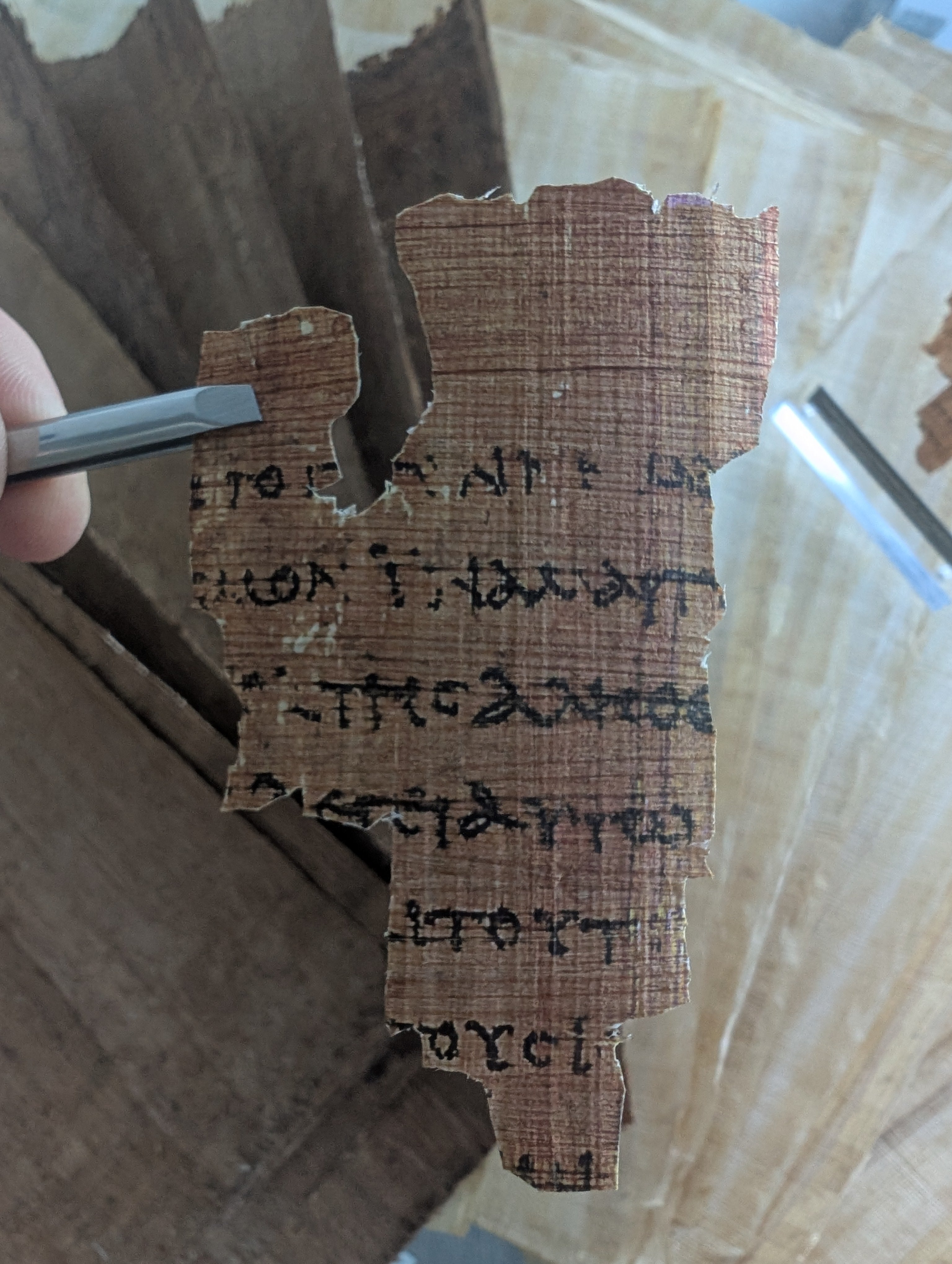 P52 Fragment Replica: Gospel of John 18:31-38. Jesus on trial. (Most Popular)