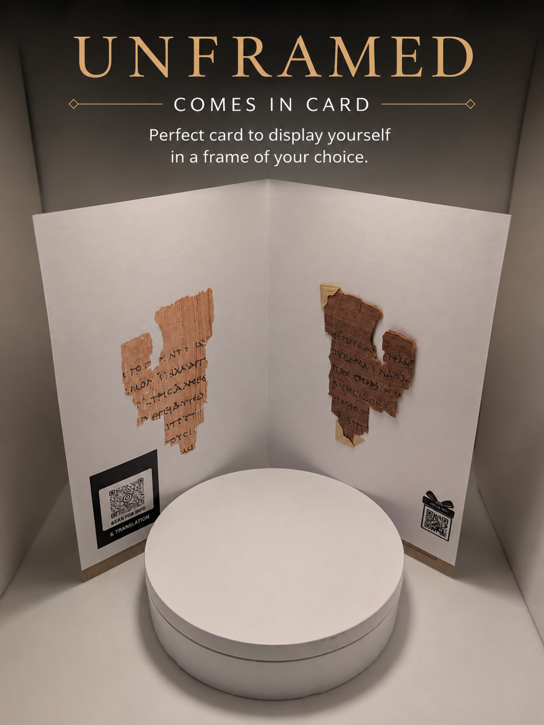 P52 Fragment Replica: Gospel of John 18:31-38. Jesus on trial. (Most Popular)