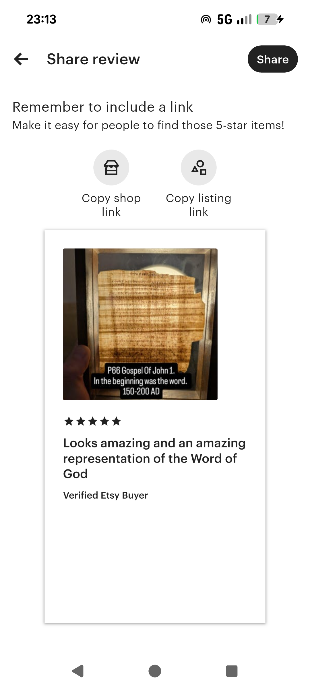 P66 Choose Your Own | Gospel of John Chapters 1:1-14:26 | Choose from 52 fragments.