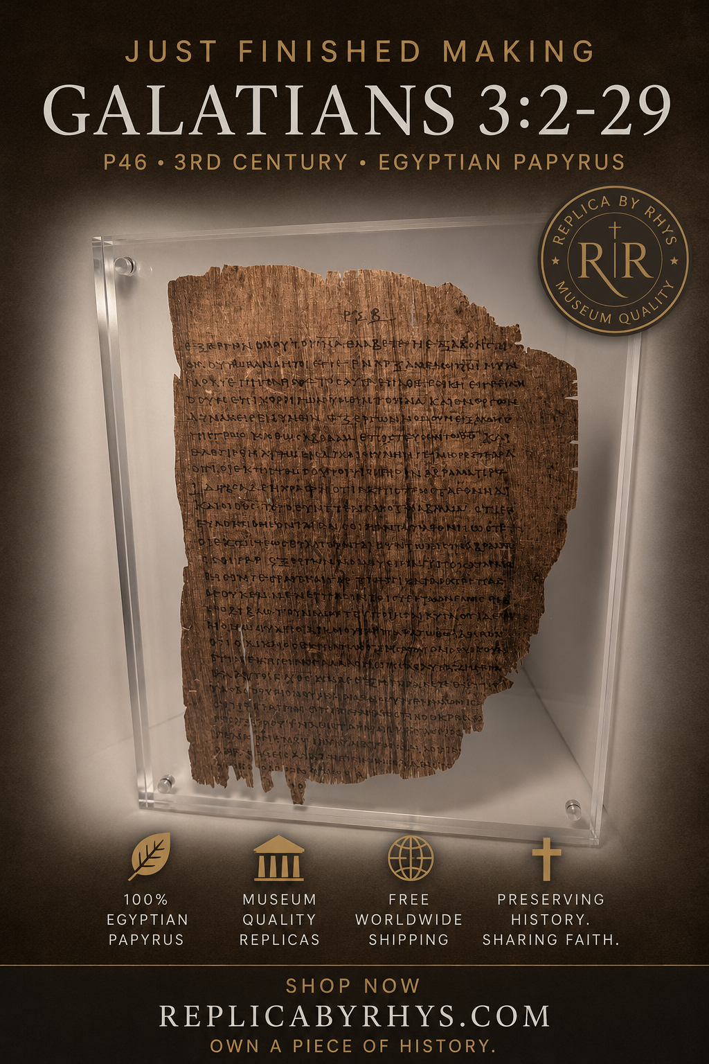 P46 GALATIANS | Replica • AD 225 Pauline Epistles Replica |